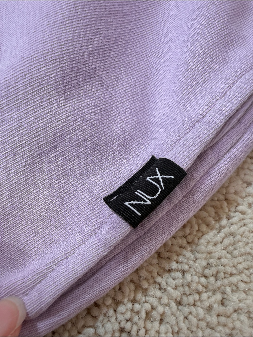 NUX Active Sunday Sweats 100% Organic Cotton Joggers Sweatpants in Amethyst - Picture 7 of 16